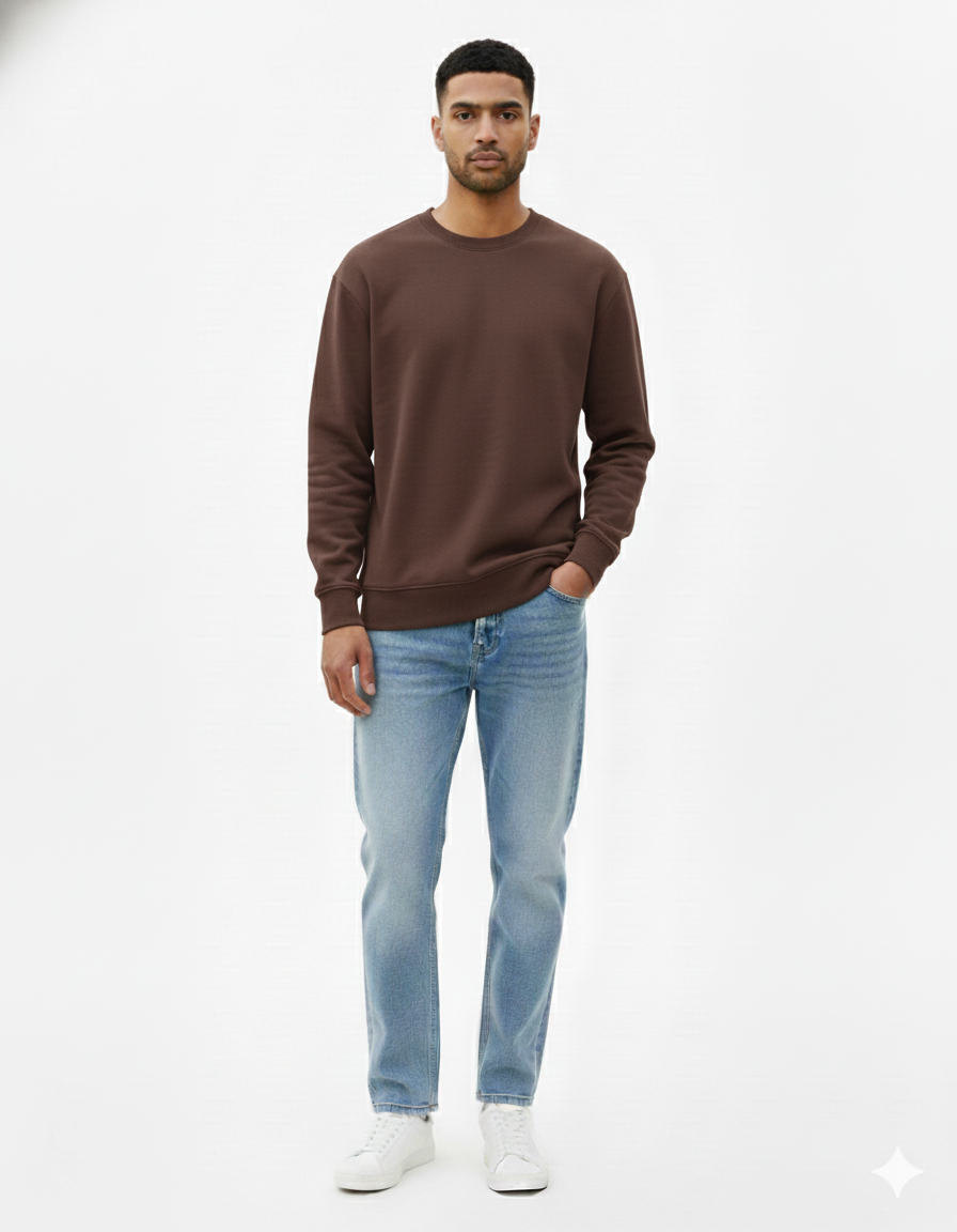 Black Relaxed Fit Sweatshirt