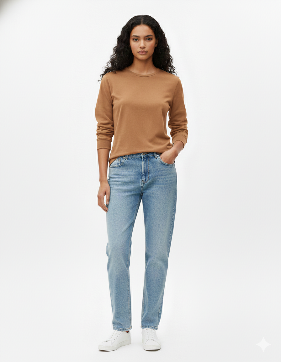 Black Relaxed Fit Sweatshirt