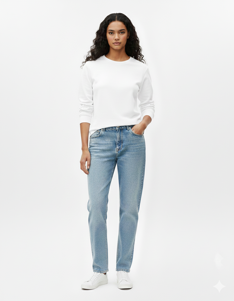 Black Relaxed Fit Sweatshirt