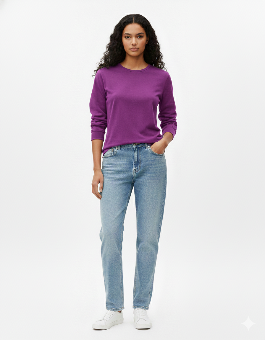 Black Relaxed Fit Sweatshirt