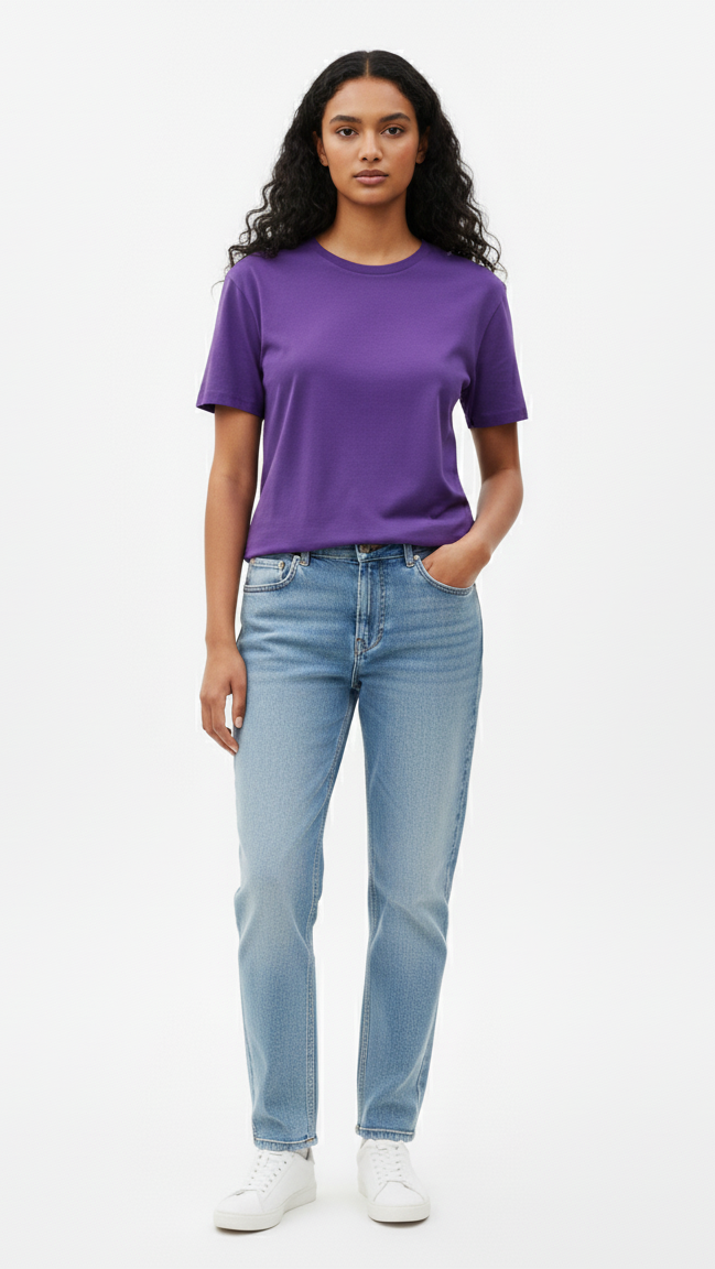 Black Regular Fit Half Sleeve T-Shirt