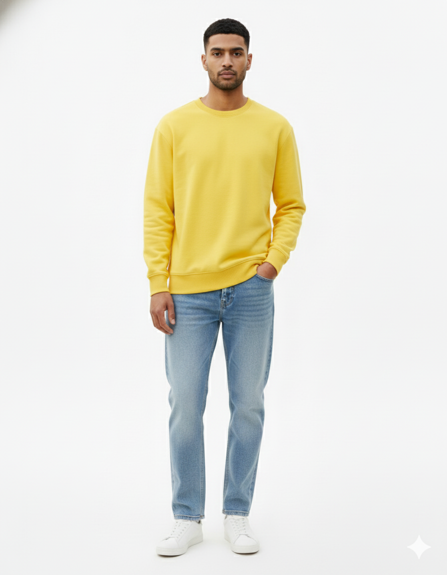 Black Relaxed Fit Sweatshirt